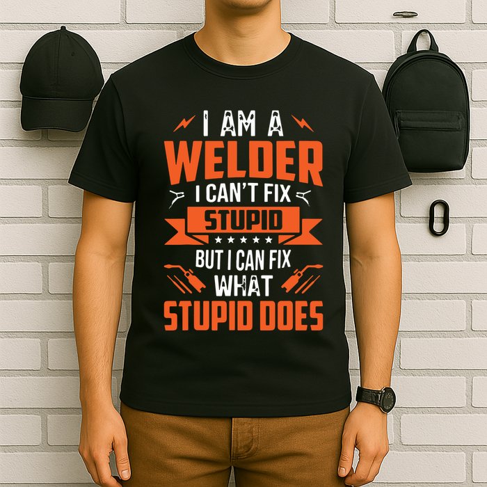I Am A Welder I Can't Fix Stupid But I Can Fix What Stupid T-Shirt