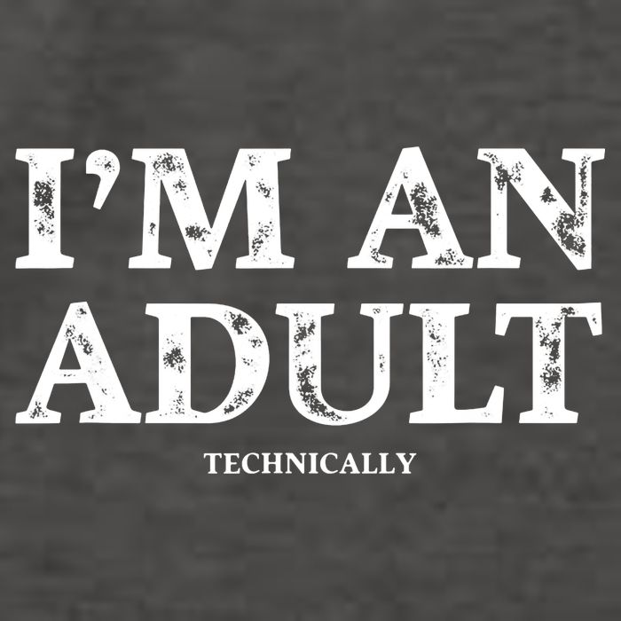 Im An Adult Technically Funny 18th Birthday Gift Vector Backpack