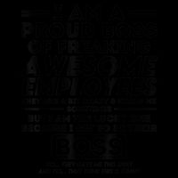 I Am A Proud Boss Of Freaking Awesome Employees | Funny Boss Apron