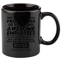 I Am A Proud Boss Of Freaking Awesome Employees | Funny Boss 11oz C Handle Ceramic Mug