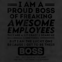 I Am A Proud Boss Of Freaking Awesome Employees | Funny Boss 11oz C Handle Ceramic Mug