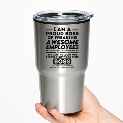 I Am A Proud Boss Of Freaking Awesome Employees | Funny Boss Tumbler