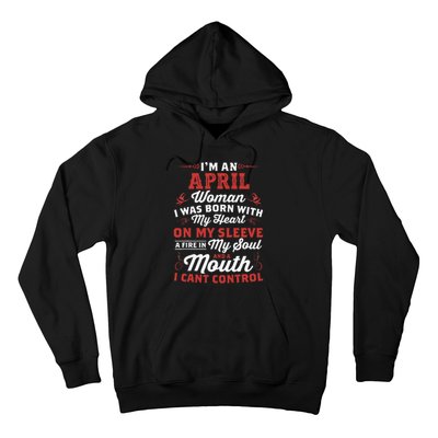 I'm An April Wo Queen Born In April Hoodie