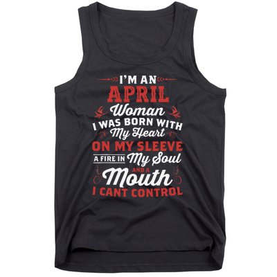 I'm An April Wo Queen Born In April Tank Top