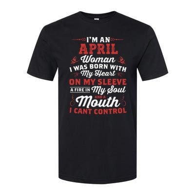 I'm An April Wo Queen Born In April Softstyle® CVC T-Shirt