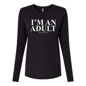 I'm An Adult Technically Funny Birthday Gift Womens Cotton Relaxed Long Sleeve T-Shirt