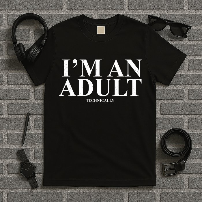 I'm An Adult Technically Funny Birthday Gift T-Shirt
