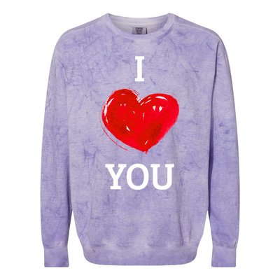 Is All About Love Gift Colorblast Crewneck Sweatshirt