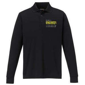 I Am An Engineer Performance Long Sleeve Polo