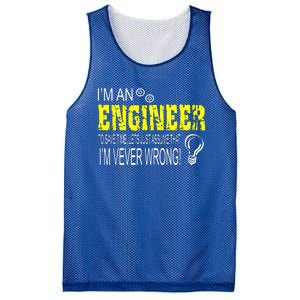 I Am An Engineer Mesh Reversible Basketball Jersey Tank