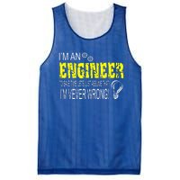 I Am An Engineer Mesh Reversible Basketball Jersey Tank