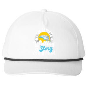 I Am Always Writing A Story In My Head Author Novelist Poet Gift Snapback Five-Panel Rope Hat