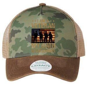 I Am A Veteran Legacy Tie Dye Trucker Hat