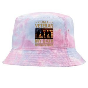 I Am A Veteran Tie-Dyed Bucket Hat