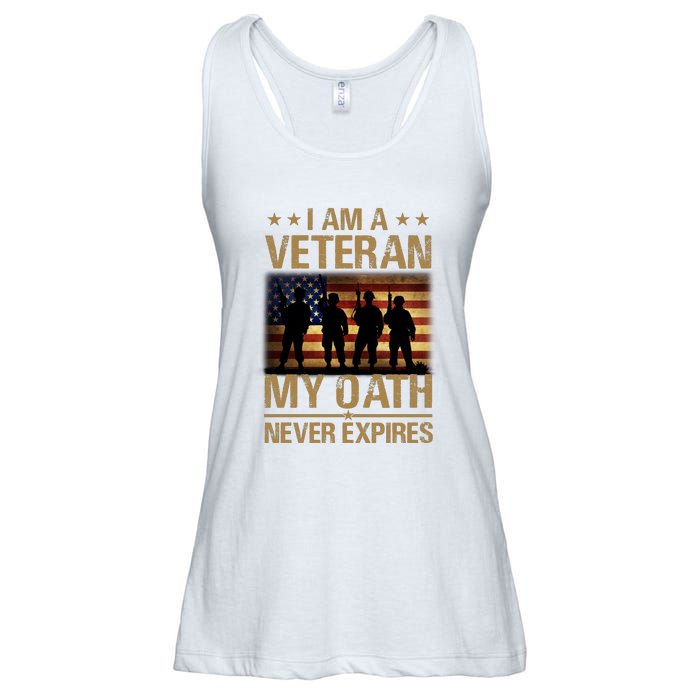 I Am A Veteran Ladies Essential Flowy Tank