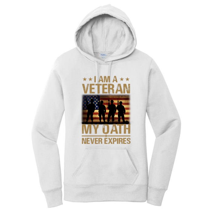 I Am A Veteran Women's Pullover Hoodie