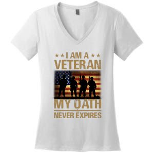 I Am A Veteran Women's V-Neck T-Shirt