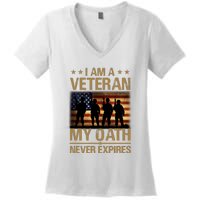 I Am A Veteran Women's V-Neck T-Shirt