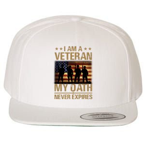 I Am A Veteran Wool Snapback Cap