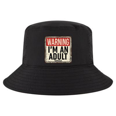 IM An Adult Technically Funny 18th Birthday 18 Year Old Cool Comfort Performance Bucket Hat