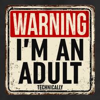 IM An Adult Technically Funny 18th Birthday 18 Year Old Cool Comfort Performance Bucket Hat