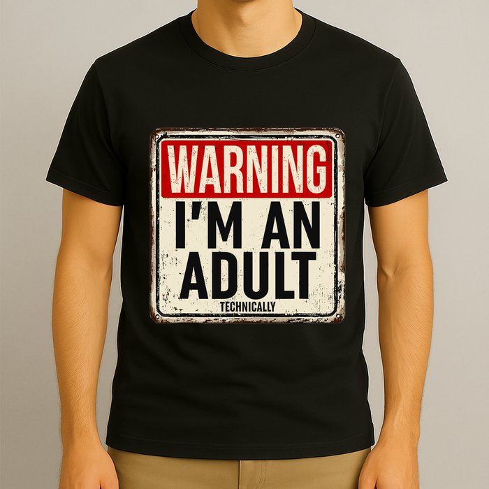 IM An Adult Technically Funny 18th Birthday 18 Year Old T-Shirt