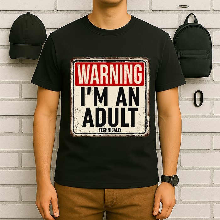 IM An Adult Technically Funny 18th Birthday 18 Year Old T-Shirt