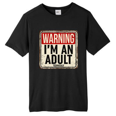 IM An Adult Technically Funny 18th Birthday 18 Year Old Tall Fusion ChromaSoft Performance T-Shirt