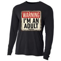 IM An Adult Technically Funny 18th Birthday 18 Year Old Cooling Performance Long Sleeve Crew