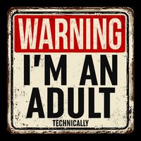 IM An Adult Technically Funny 18th Birthday 18 Year Old Cooling Performance Long Sleeve Crew
