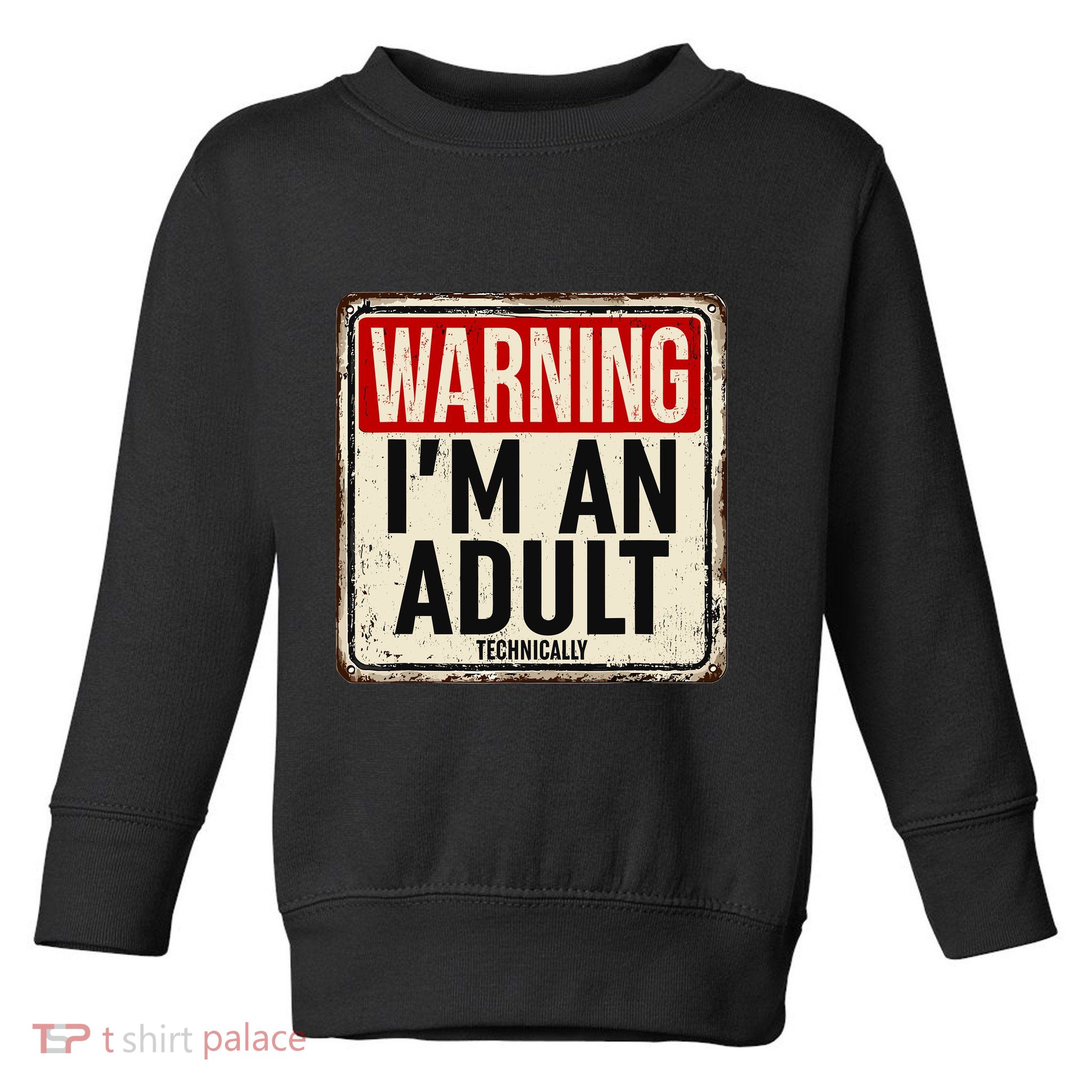 IM An Adult Technically Funny 18th Birthday 18 Year Old Toddler Sweatshirt