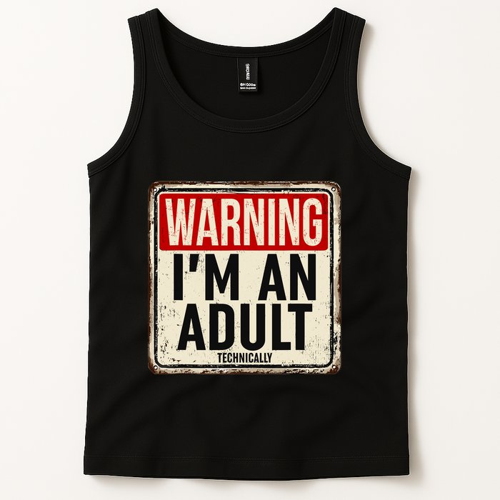 IM An Adult Technically Funny 18th Birthday 18 Year Old Tank Top
