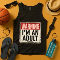 IM An Adult Technically Funny 18th Birthday 18 Year Old Tank Top