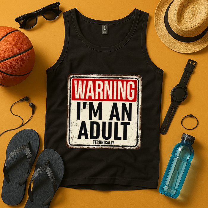 IM An Adult Technically Funny 18th Birthday 18 Year Old Tank Top