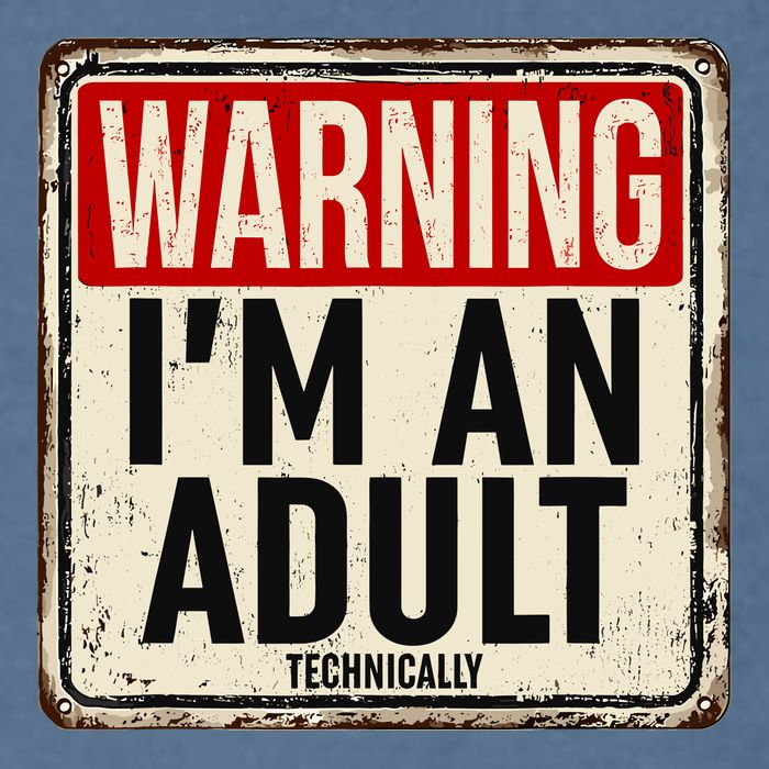 IM An Adult Technically Funny 18th Birthday 18 Year Old Garment-Dyed Sweatshirt