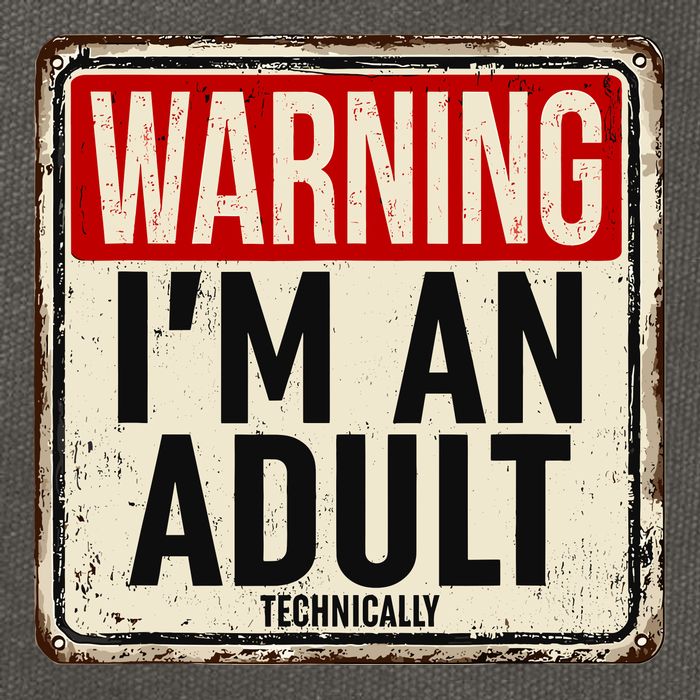IM An Adult Technically Funny 18th Birthday 18 Year Old Cotton Canvas Backpack