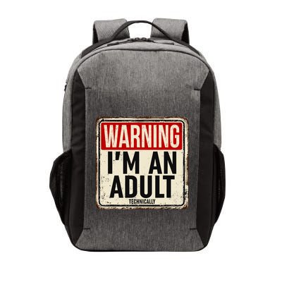 IM An Adult Technically Funny 18th Birthday 18 Year Old Vector Backpack