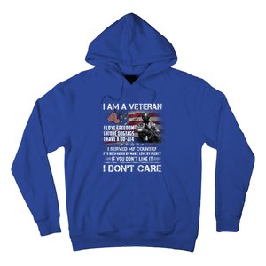 I Am A Veteran I Love Freedom My Country Funny Veteran Gift Hoodie