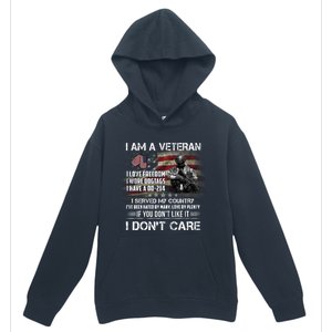 I Am A Veteran I Love Freedom My Country Funny Veteran Gift Urban Pullover Hoodie