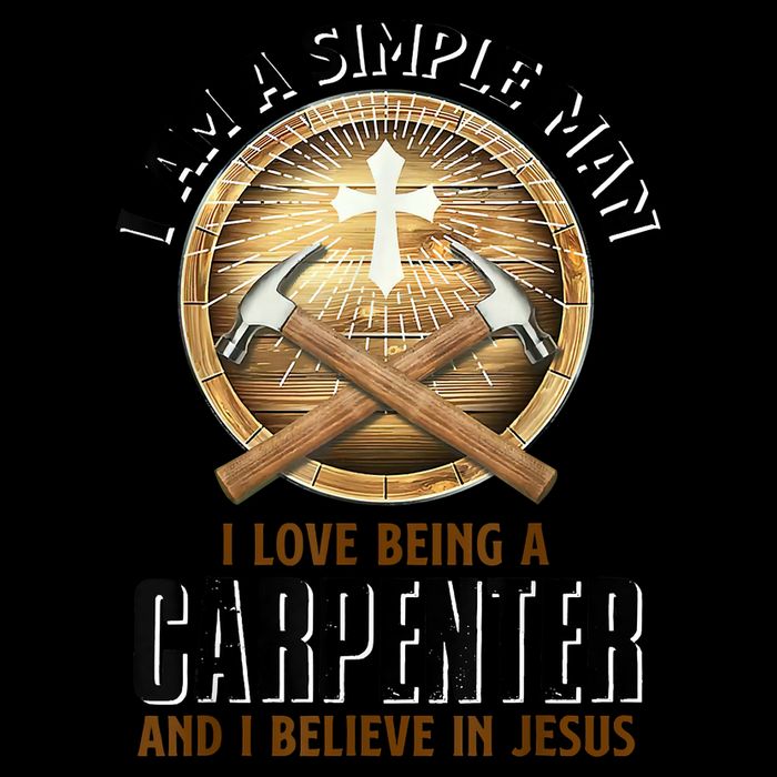 I Am A Simple Man I Love Being A Carpenter Believe In Jesus Zip Tote Bag