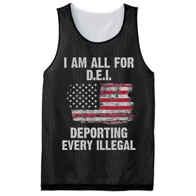 I Am All For Dei Deporting Every Illegal Mesh Reversible Basketball Jersey Tank