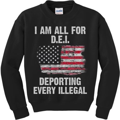 I Am All For Dei Deporting Every Illegal Kids Sweatshirt