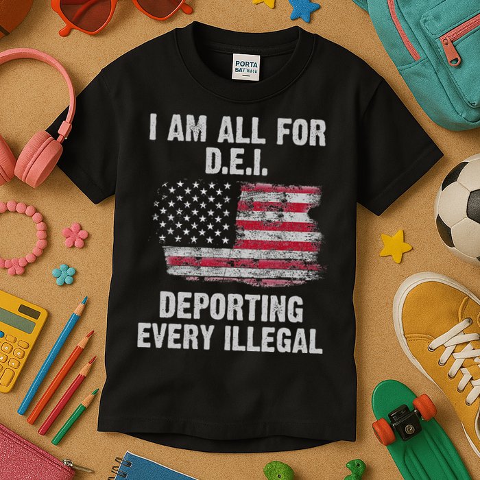 I Am All For Dei Deporting Every Illegal Kids T-Shirt