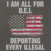 I Am All For Dei Deporting Every Illegal Cotton Canvas Backpack