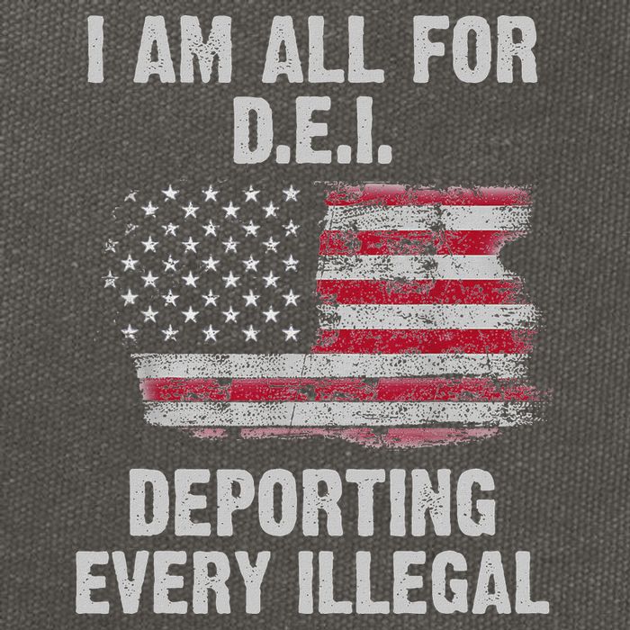 I Am All For Dei Deporting Every Illegal Cotton Canvas Backpack