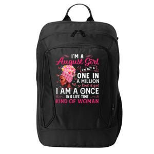 Im A August Afro Black Queen Leo Virgo Birthday Meaningful Gift City Backpack