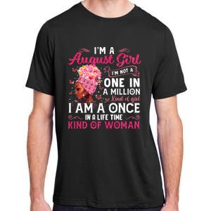 Im A August Afro Black Queen Leo Virgo Birthday Meaningful Gift Adult ChromaSoft Performance T-Shirt