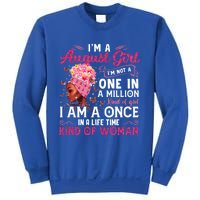 Im A August Afro Black Queen Leo Virgo Birthday Meaningful Gift Sweatshirt