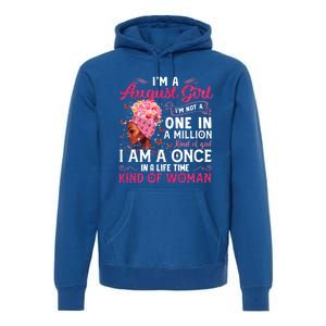 Im A August Afro Black Queen Leo Virgo Birthday Meaningful Gift Premium Hoodie