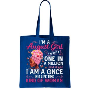 Im A August Afro Black Queen Leo Virgo Birthday Meaningful Gift Tote Bag